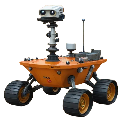 An image of a Mars rover.