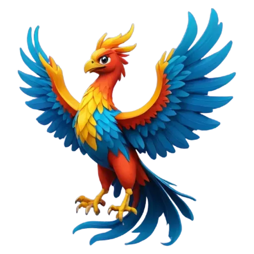 A colorful bird with a black background.