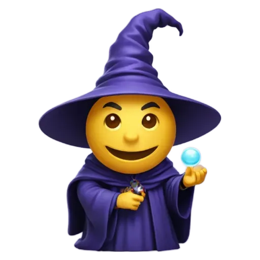 A person wearing a purple wizard costume with a crystal ball in their hand.