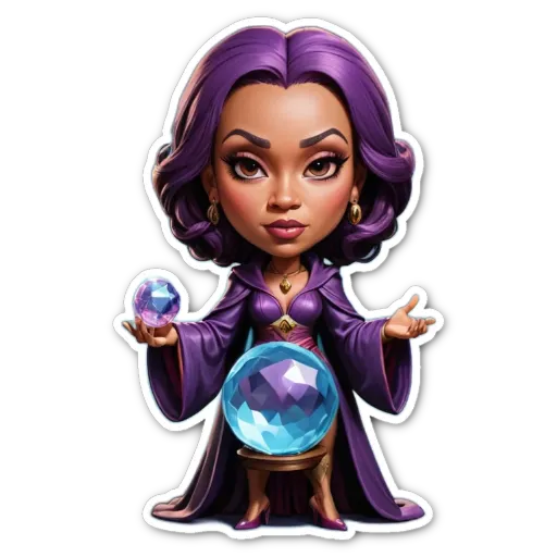 A purple character holding two balls and an empty glass.