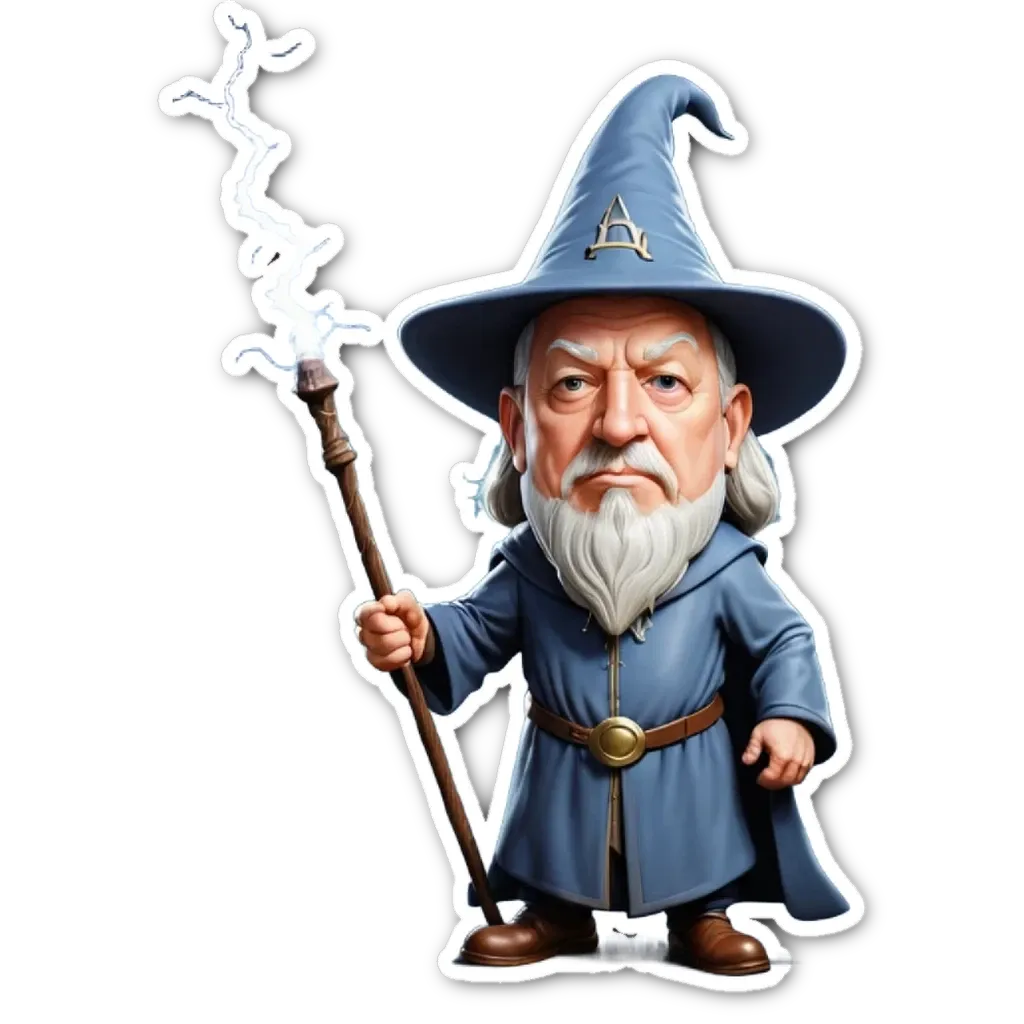 an image of a wizard with a staff.