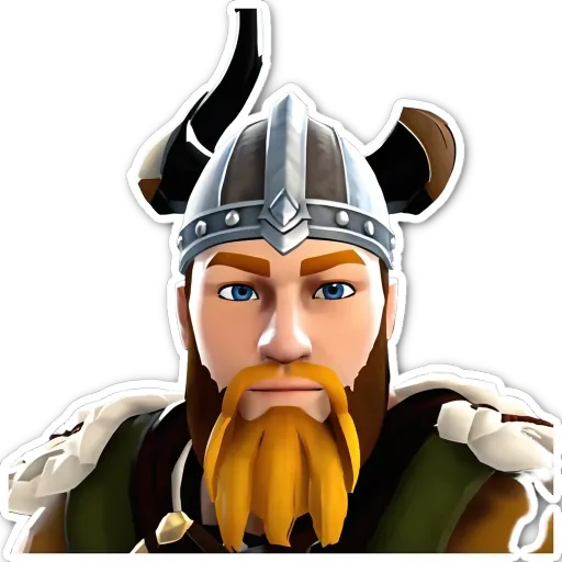 A man with a beard and a helmet that looks like it was made by avatars.