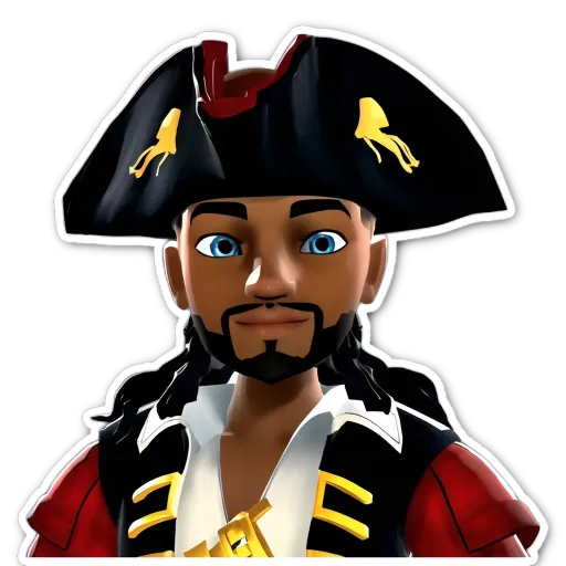 A man in a pirate hat with a fake beard.