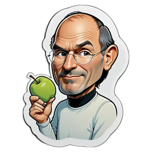 An apple is being held by a man in a white shirt.