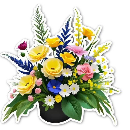 A colorful bouquet of flowers that are very pretty.