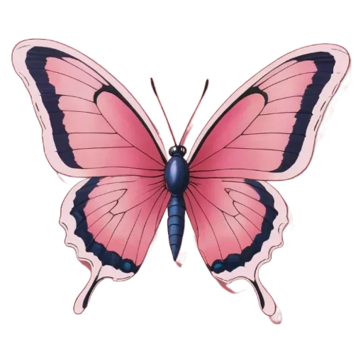 A pink and purple butterfly with a black spot on its left wing.