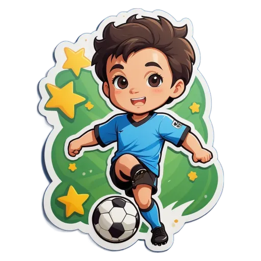 A boy who loves to play soccer.