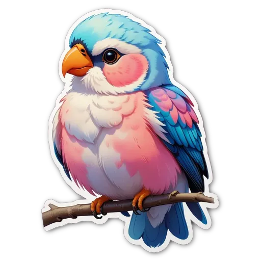 A colorful bird is perched on a branch.