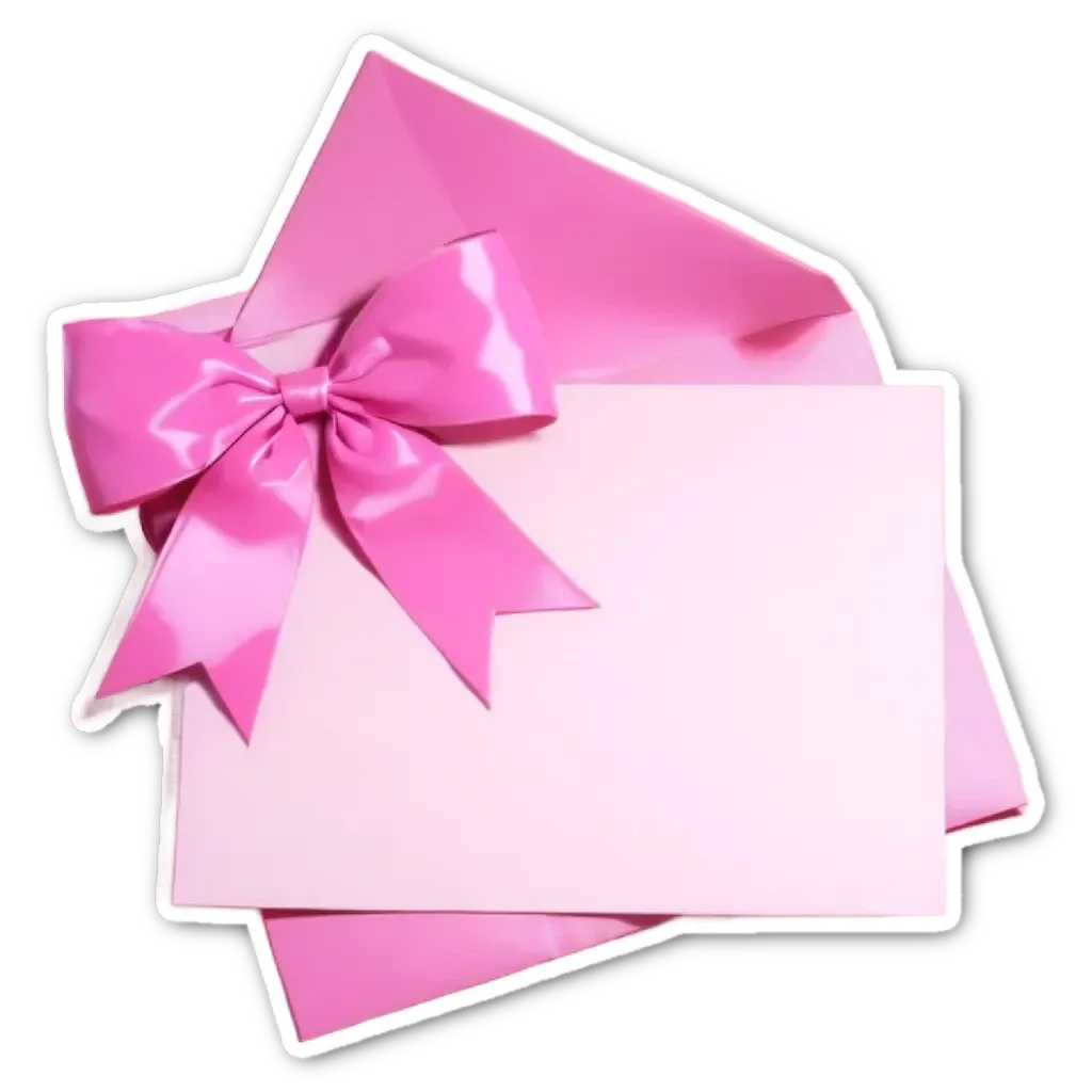 A card with a ribbon on it sits in an envelope.