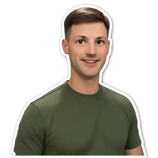 A green colored shirt with a man in it.