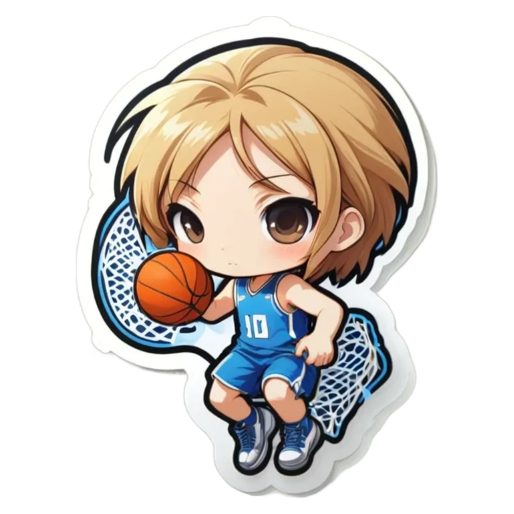 A girl playing basketball that is cute.