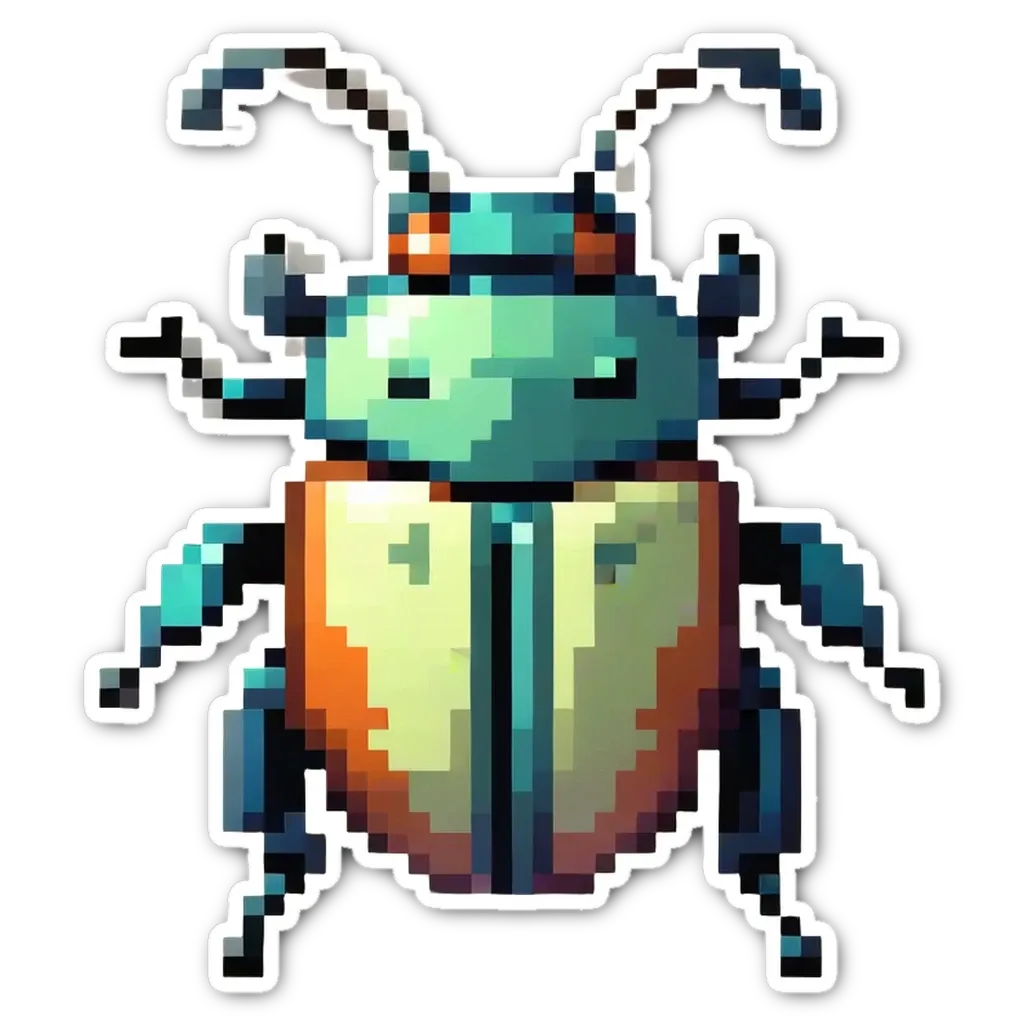 An image of a bug that is pxd created.