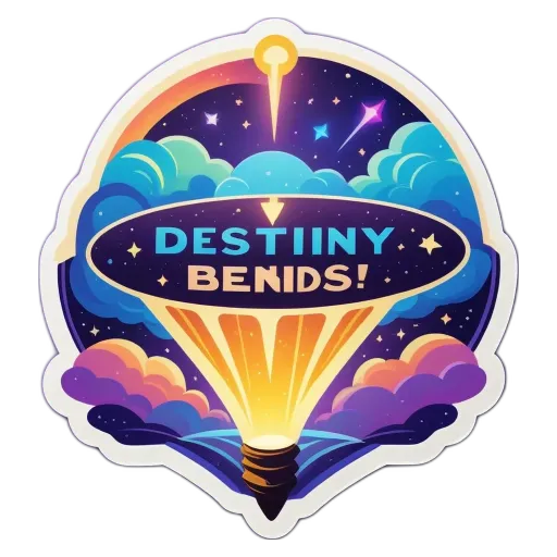 A cartoon logo for a game called Destiny Bend's!.