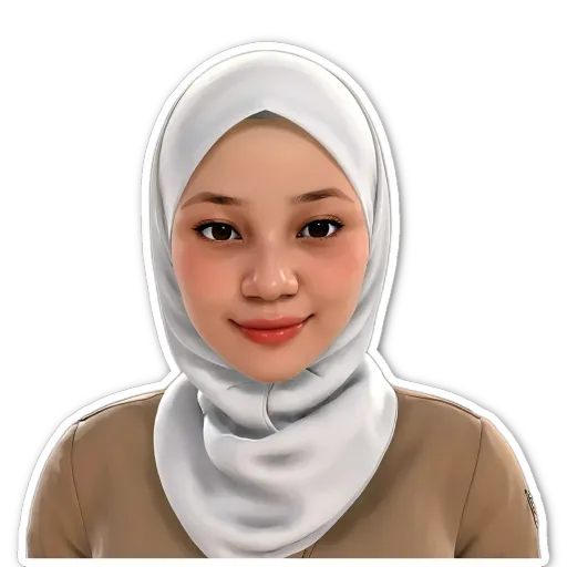 A woman wearing a head scarf and brown shirt.